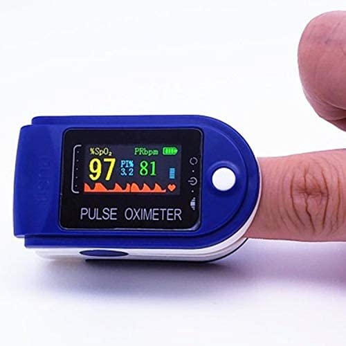 Professioneller Puls Oximeter / Pulsoximeter für den Finger zur Pulsmessung und Sauerstoffsättigung - Sauerstoffmessgerät für den Finger - Pulsoximeter