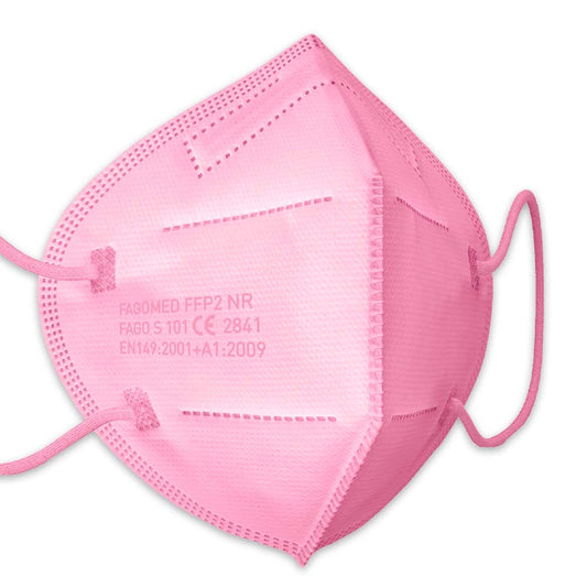 Famex 10x FFP2 Masken in Rosa | Mundschutzmaske CE 2841 |  (einzeln verpackt) - Atemschutzmasken