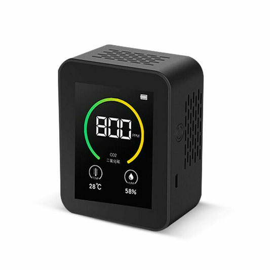 Luftqualitätsmonitor CO2-Messgerät Messbereich 400-5000ppM Smart Air Tester mit Display - Fieberthermometer