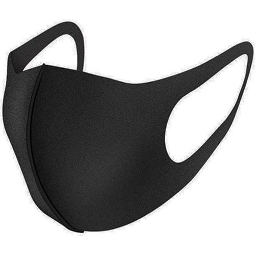 Stoffmaske Schwarz, Community-Maske mit Ohraussparung, Alltagsmaske aus Stoff, waschbar - Atemschutzmasken