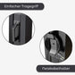 KUMTEL Infrarot Stand Heizstrahler mit Thermostat Infarotheizung für Innen & Außenbereich 1200 Watt Schwarz Elektroheizung Heizgerät 2 Heizstufen Standgerät Tragbar Elegantes Design - 