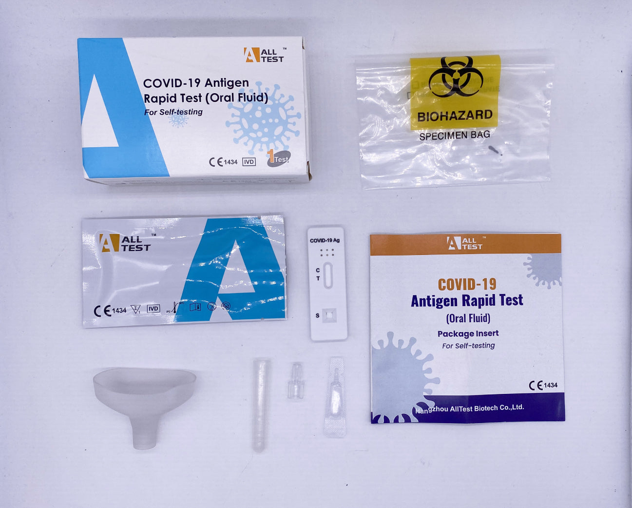 Spucktest / Speicheltest - SARS-CoV-2 Antigen-Selbsttest / COVID-19- Schnelltest (Einzelverpackt) - Medizinische Tests