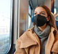 Bequeme FFP2 Masken Schwarz, 30 Stück (einzeln verpackt) | Mundschutzmaske CE 2841 | FAMEX - Atemschutzmasken