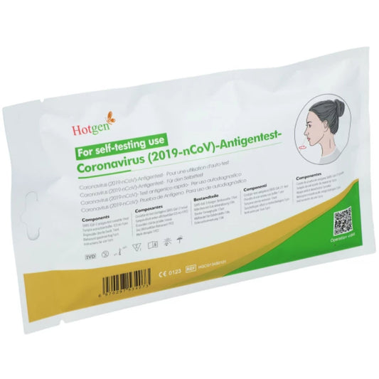 HOTGEN Corona Antigen-Test für Laien und Unternehmen /  SARS-CoV-2 Antigen-Selbsttest / COVID-19- Schnelltest / Laientest (Einzelverpackt) - Medizinische Tests