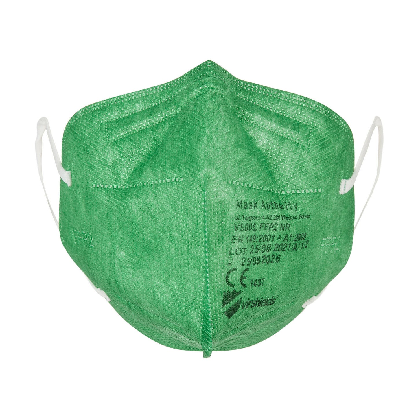 FFP2 Maske in Grün. Made in EU, CE Zertifiziert, 10 Stück einzeln verpackt - Medizinische Masken